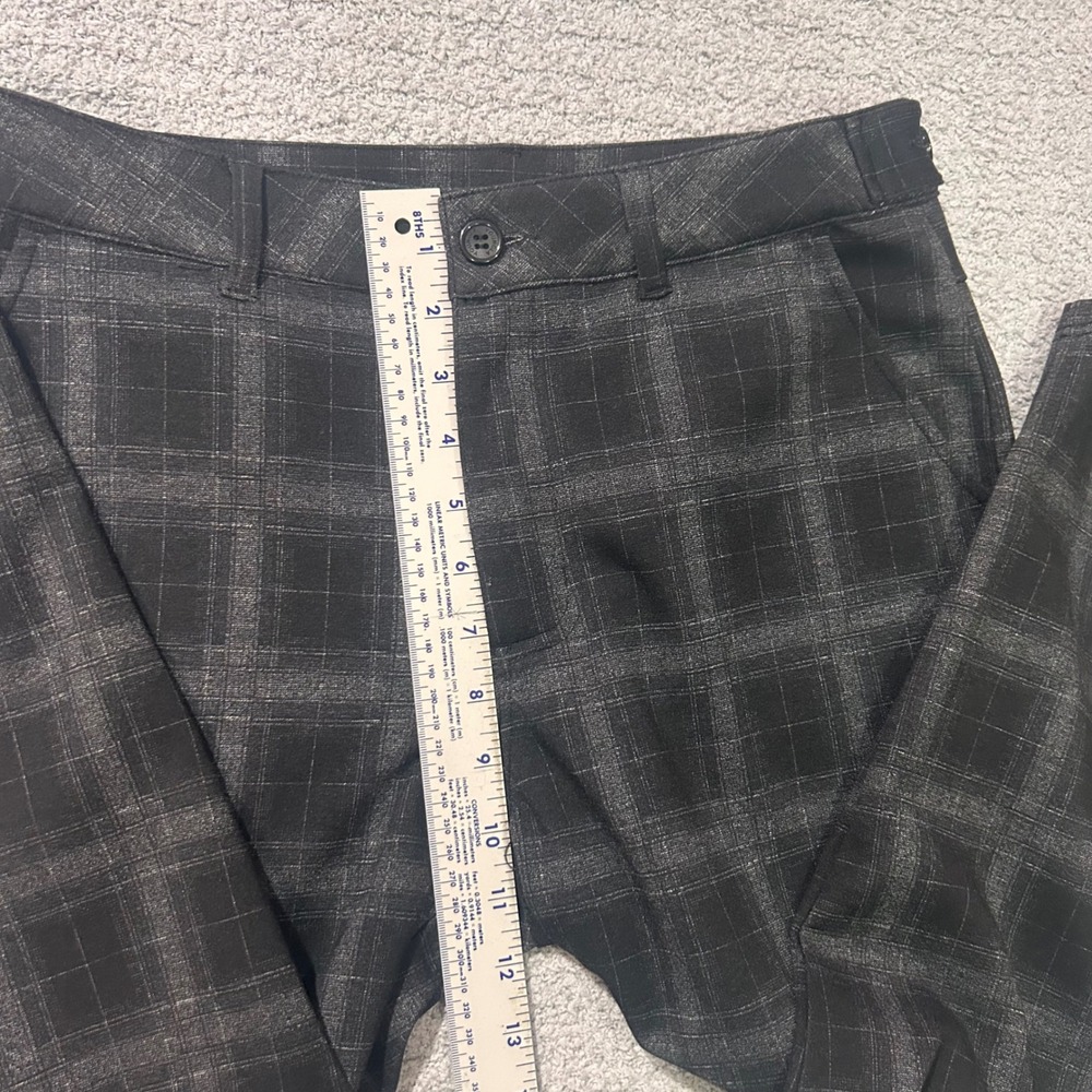 YoungLA Trousers 615 Immortal 32x28 Grey Plaid Streetwear Dark Academia Slim - Picture 3 of 11
